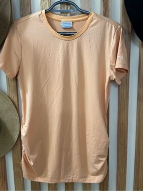 Columbia Peach Crewneck Short Sleeve Tee